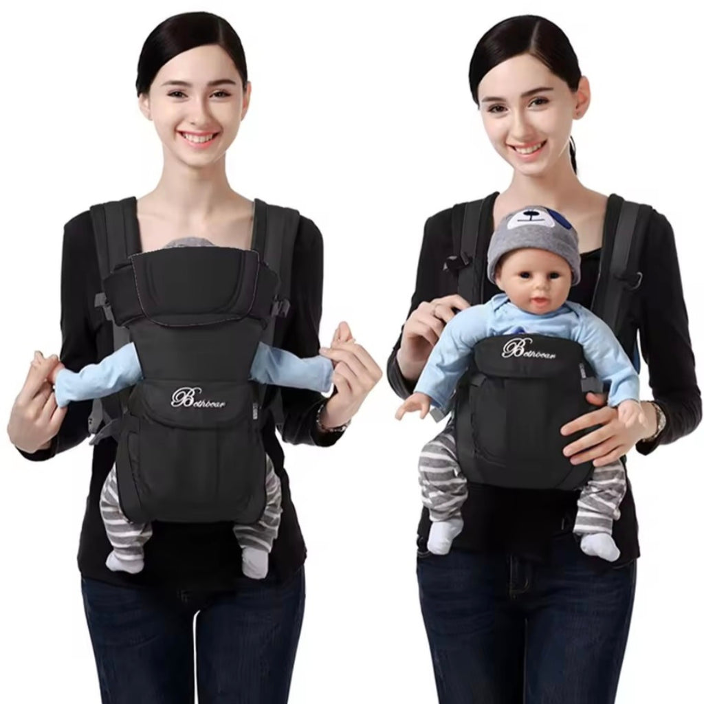 Ergonomic Baby Carrier 4-in-1 – Comfortable Adjustable Infant to Toddler Carrier