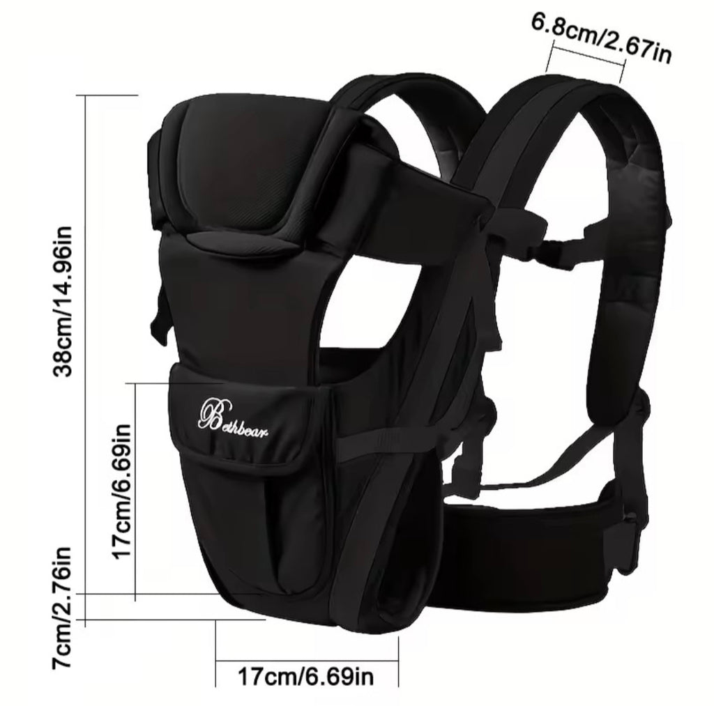 Ergonomic Baby Carrier 4-in-1 – Comfortable Adjustable Infant to Toddler Carrier
