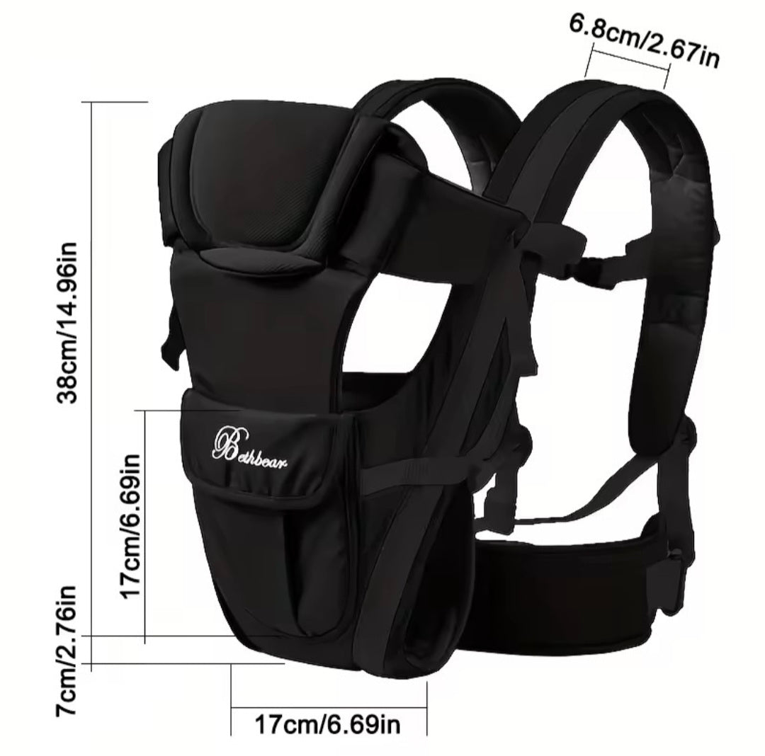 Ergonomic Baby Carrier 4-in-1 – Comfortable Adjustable Infant to Toddler Carrier